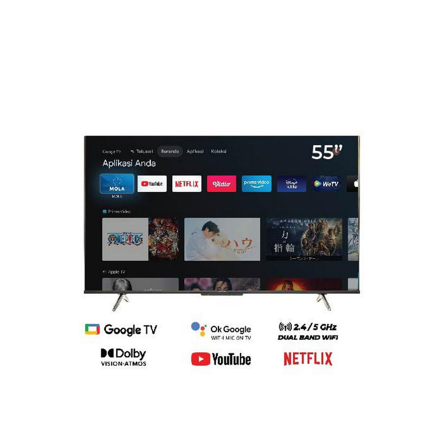 Smart Google TV 4K UHD 55 inch PLD 55UG5959 - utama